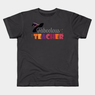 Faboolous teacher halloween Kids T-Shirt